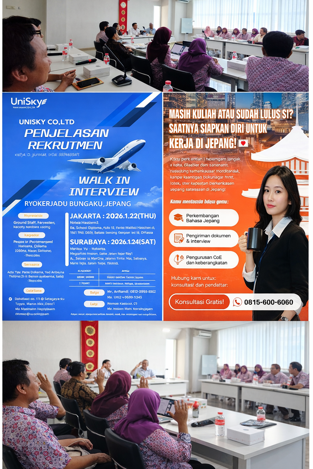 CALON LULUSAN UNTAG SURABAYA DIDORONG UNTUK BERANI BERKOMPETISI MENGISI LOWONGAN KERJA DI MANCANEGARA