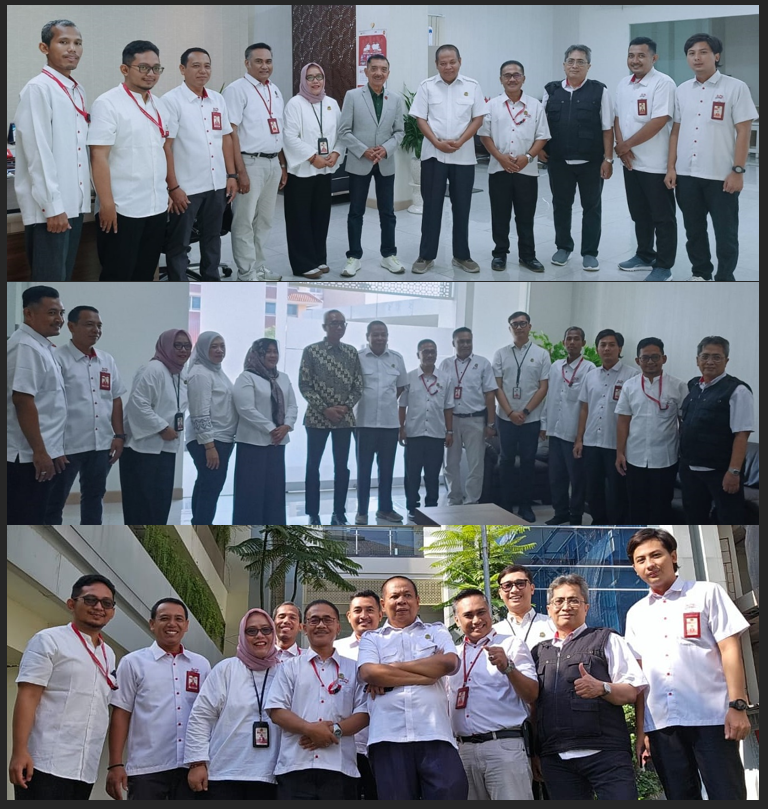 KUNJUNGAN SILATURAHIM DEKAN, DOSEN DAN TENDIK FAKULTAS VOKASI KEPADA PENGURUS YAYASAN DAN REKTORAT UNTAG SURABAYA