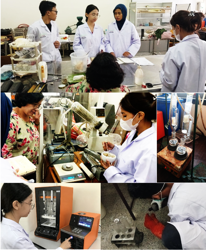 MAHASISWA AGROINDUSTRI BELAJAR ANALISIS PANGAN DI LABORATORIUM AGROINDUSTRI