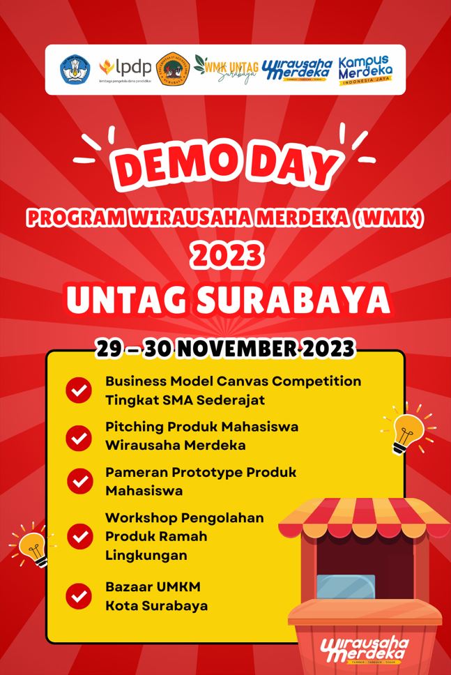 Program Wirausaha Merdeka (WMK) 2023 UNTAG Surabaya
