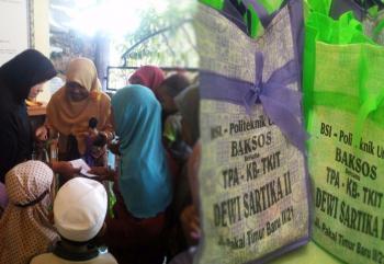 BSI dan Politeknik Untag Surabaya Mengadakan Bakti Sosial Bersama TPA-KB-TKIT Dewi Sartika II
