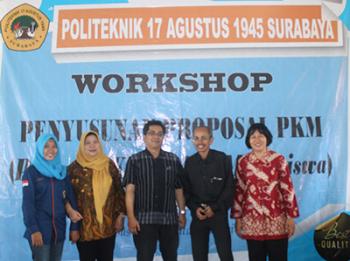 Workshop Penyusunan Program Kreativitas Mahasiswa Politeknik Untag Surabaya 