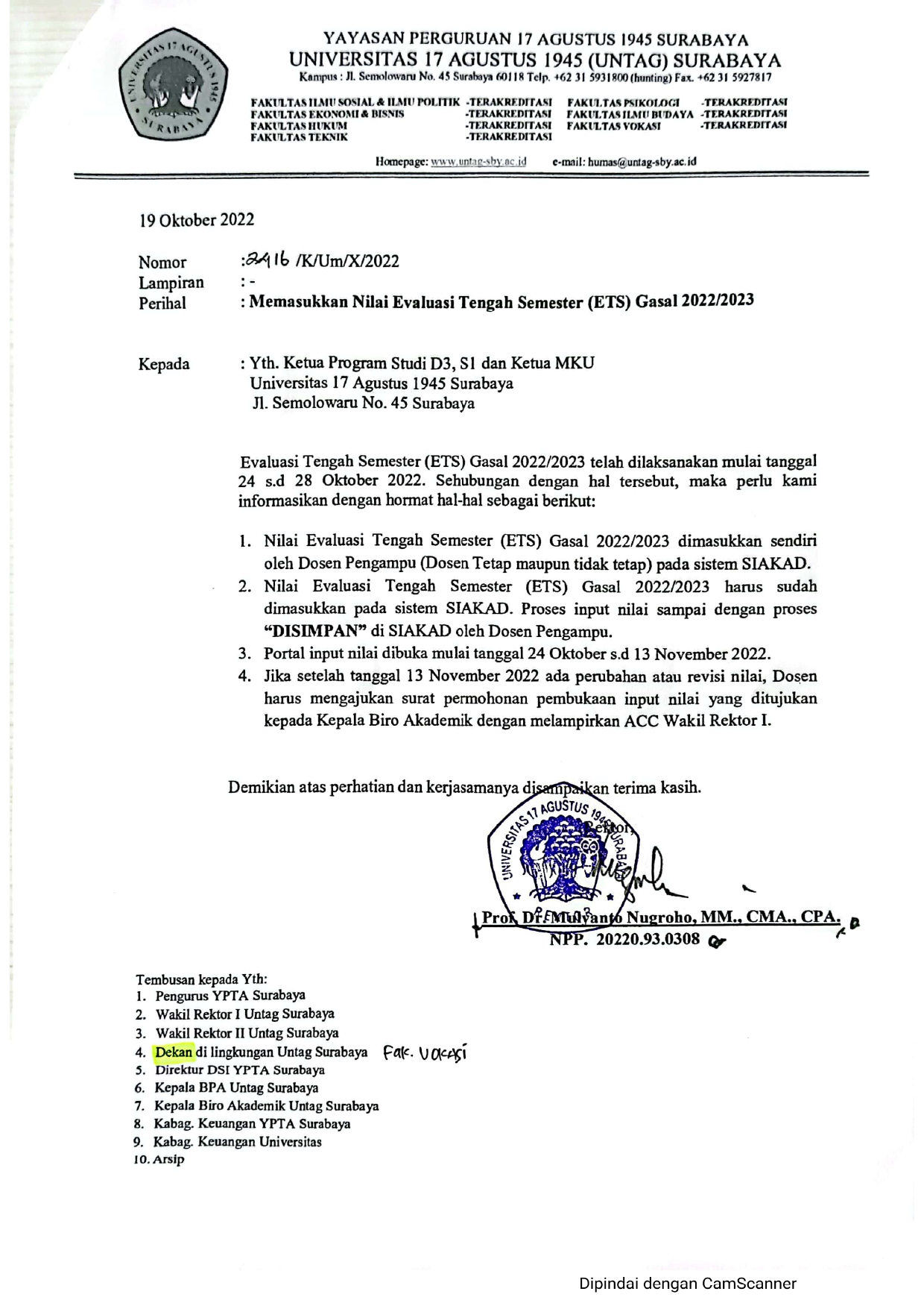 Memasukkan Nilai Evaluasi Tengah Semester (ETS) Gasal 2022/2023