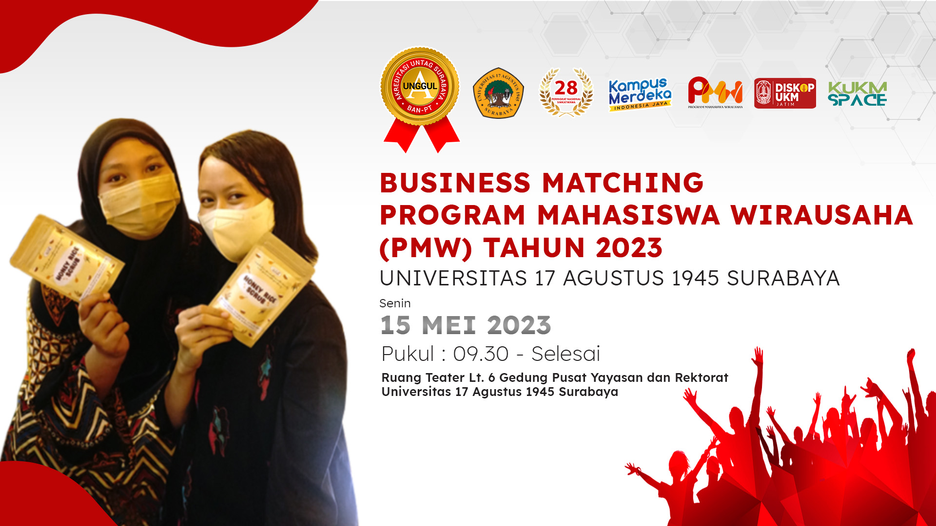 Undangan Business Matching PMW 2023 Untag Surabaya