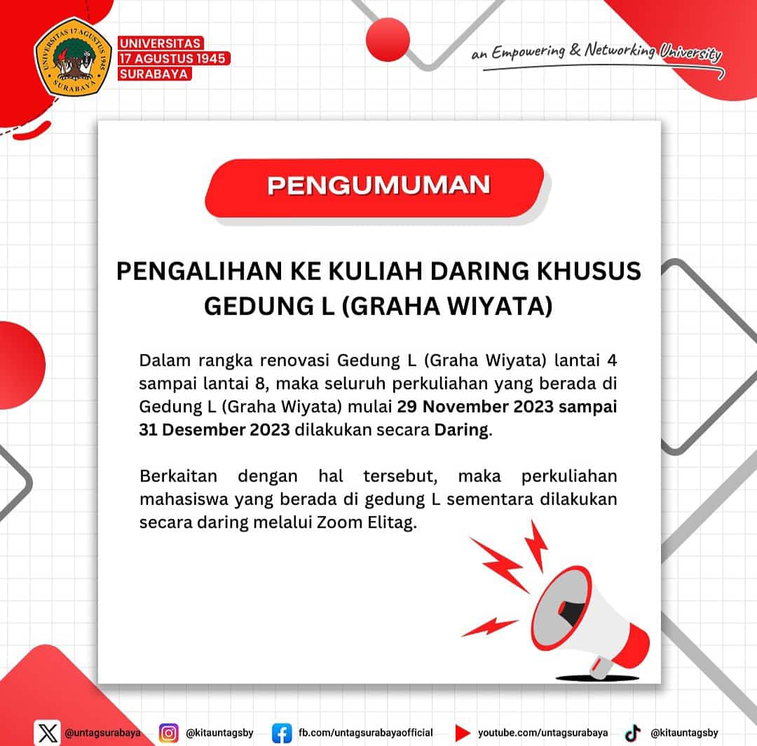 Renovasi Gedung L (Graha Wiyata)