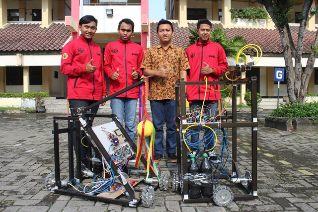 Tim Robot Politeknik Untag Surabaya Siap Berlaga di Kontes Robot Indonesia KRI 2018