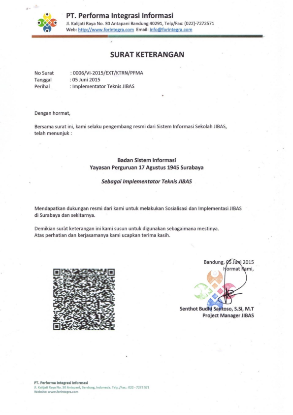 JIBAS Tunjuk BSI Sebagai Perwakilan Pengembangan Sistem Informasi Sekolah Di Jawa Timur