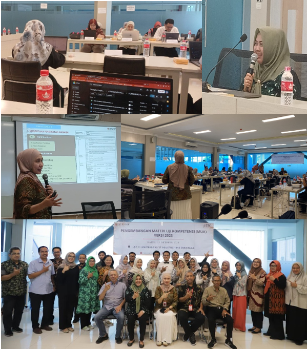 UNTAG SURABAYA MENGKAJI ULANG  SELURUH MATERI UJI KOMPETENSI (MUK) SESUAI VERSI BNSP 2023