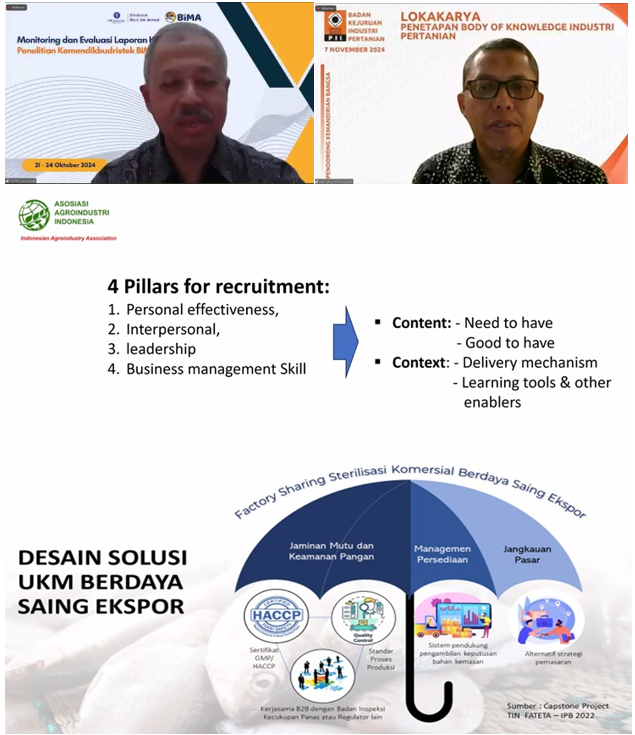 BODY OF KNOWLEDGE (BoK) AGROINDUSTRI  DUKUNG PENGEMBANGAN FACTORY SHARING