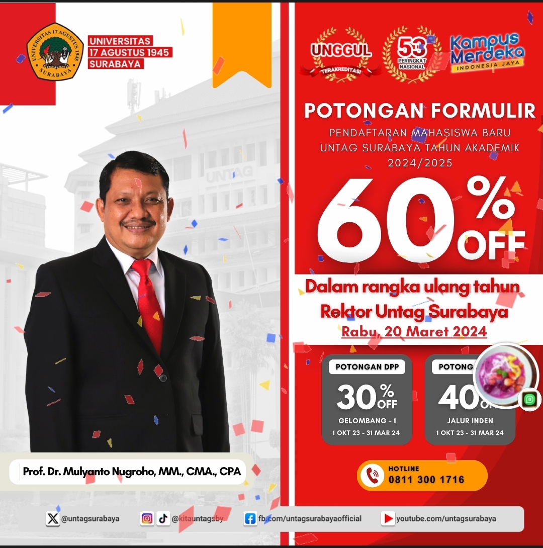 Diskon 60% Potongan Formulir Pendaftaran