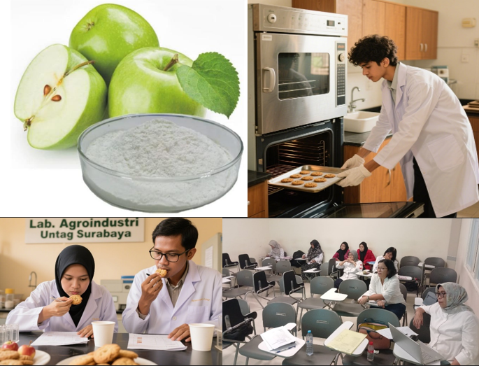 TEPUNG APEL SEBAGAI BAHAN SUBSTITUSI TERIGU  PADA PEMBUATAN COOKIES