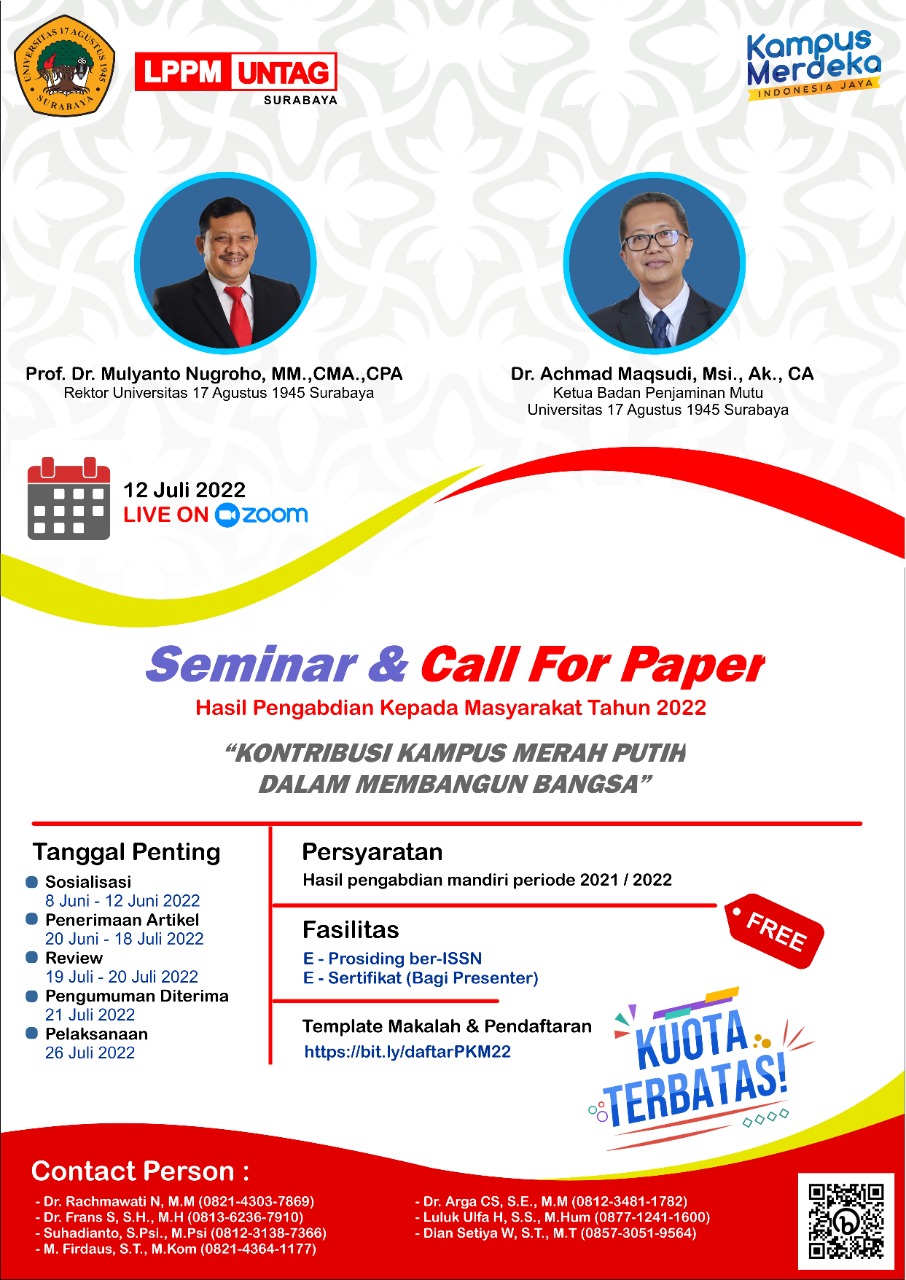 Seminar & Call For Paper Hasil ABDIMAS Tahun 2022