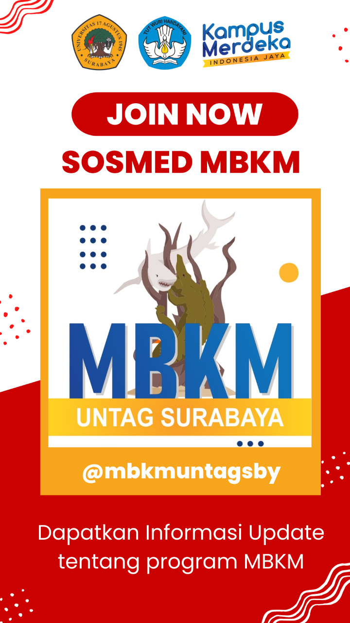 Akun sosmed resmi MBKM Untag Surabaya