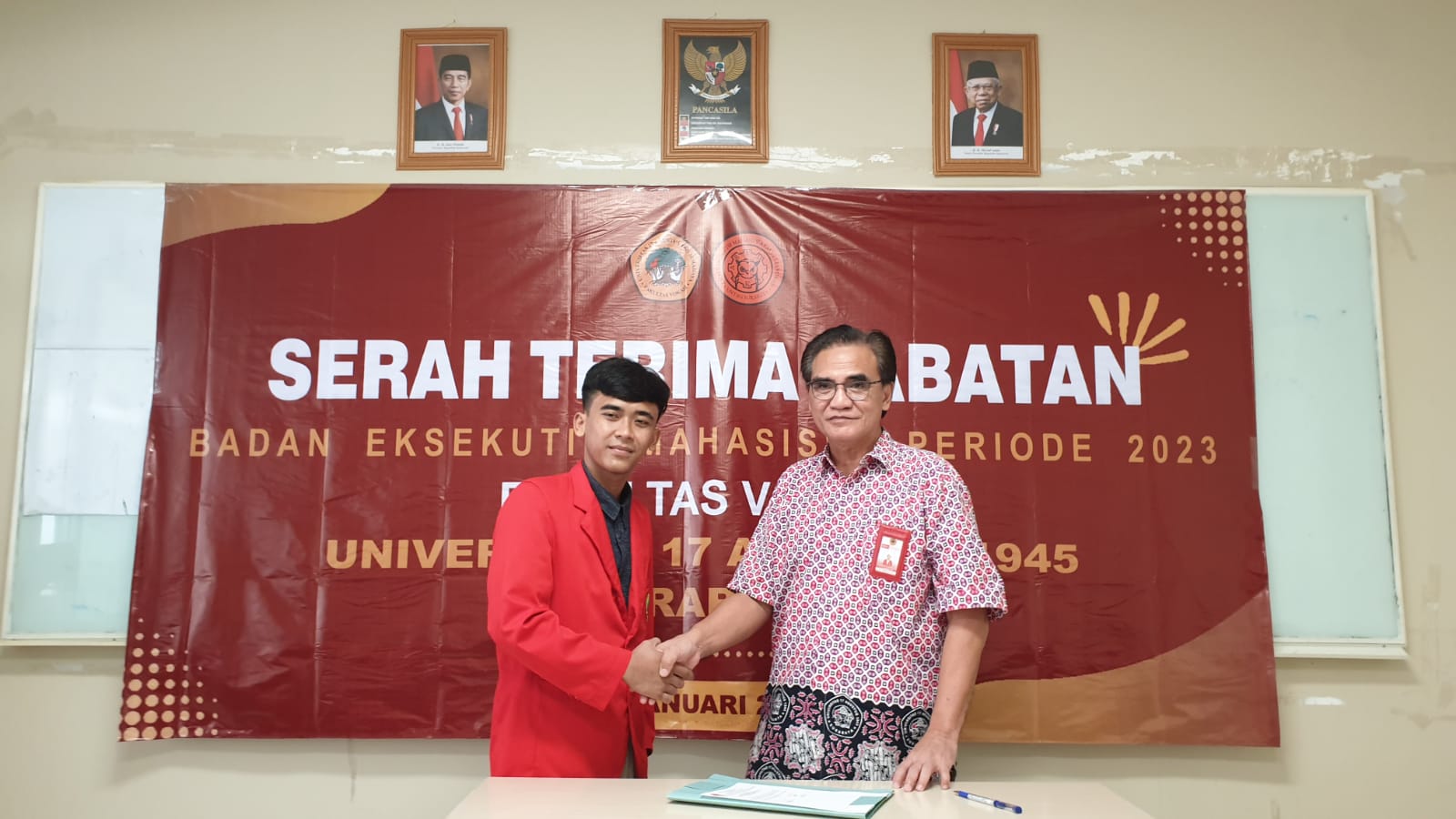 PELANTIKAN DAN SERTIJAB BADAN EKSEKUTIF MAHASISWA (BEM) FAKULTAS VOKASI UNTAG SURABAYA