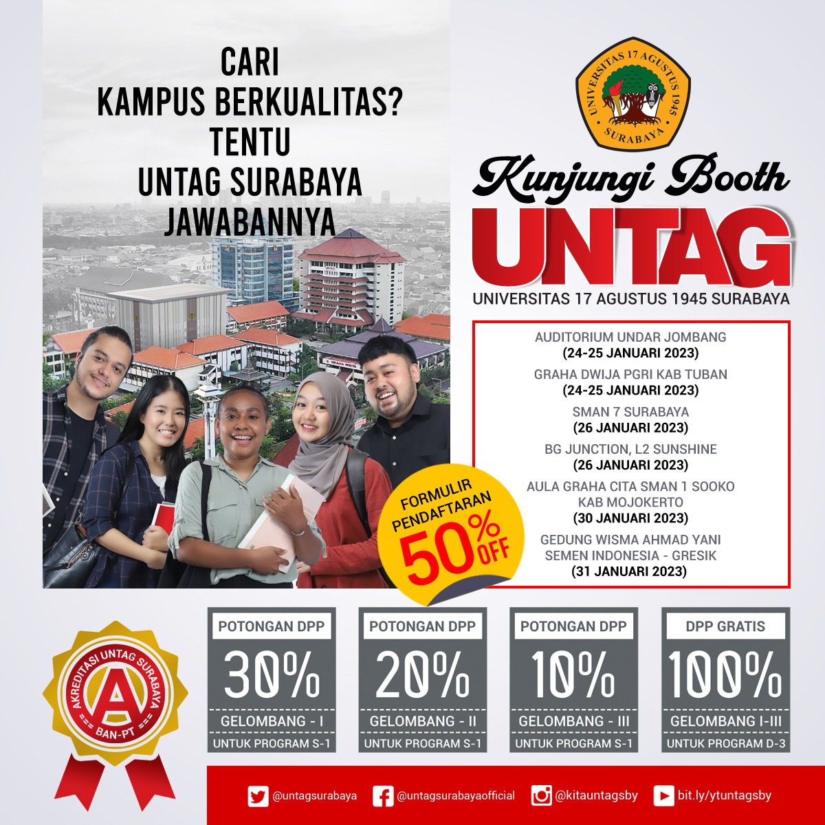 Kunjungilah Booth Untag Surabaya