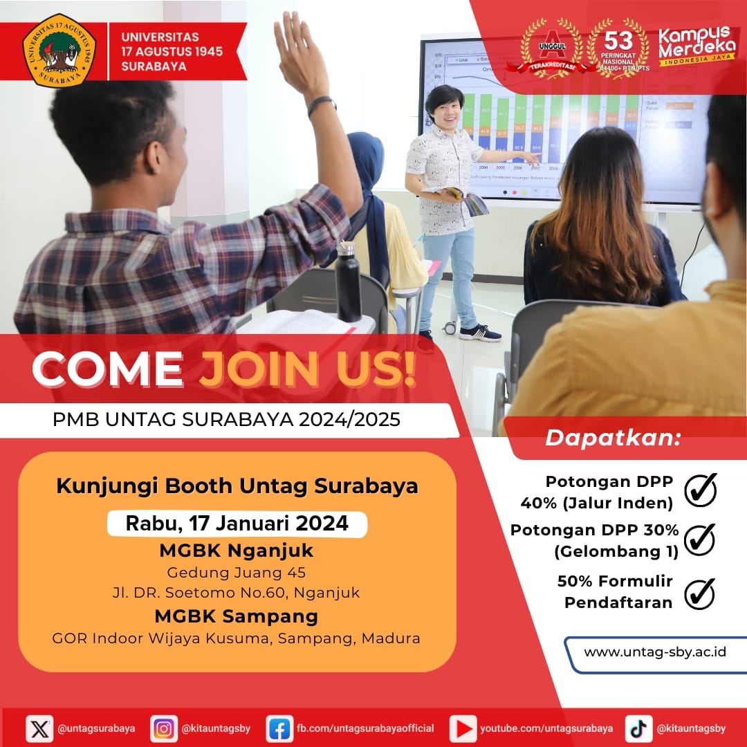 Diskon 50% Pendaftaran Mahasiswa Baru Rabu, 17 Januari 2024