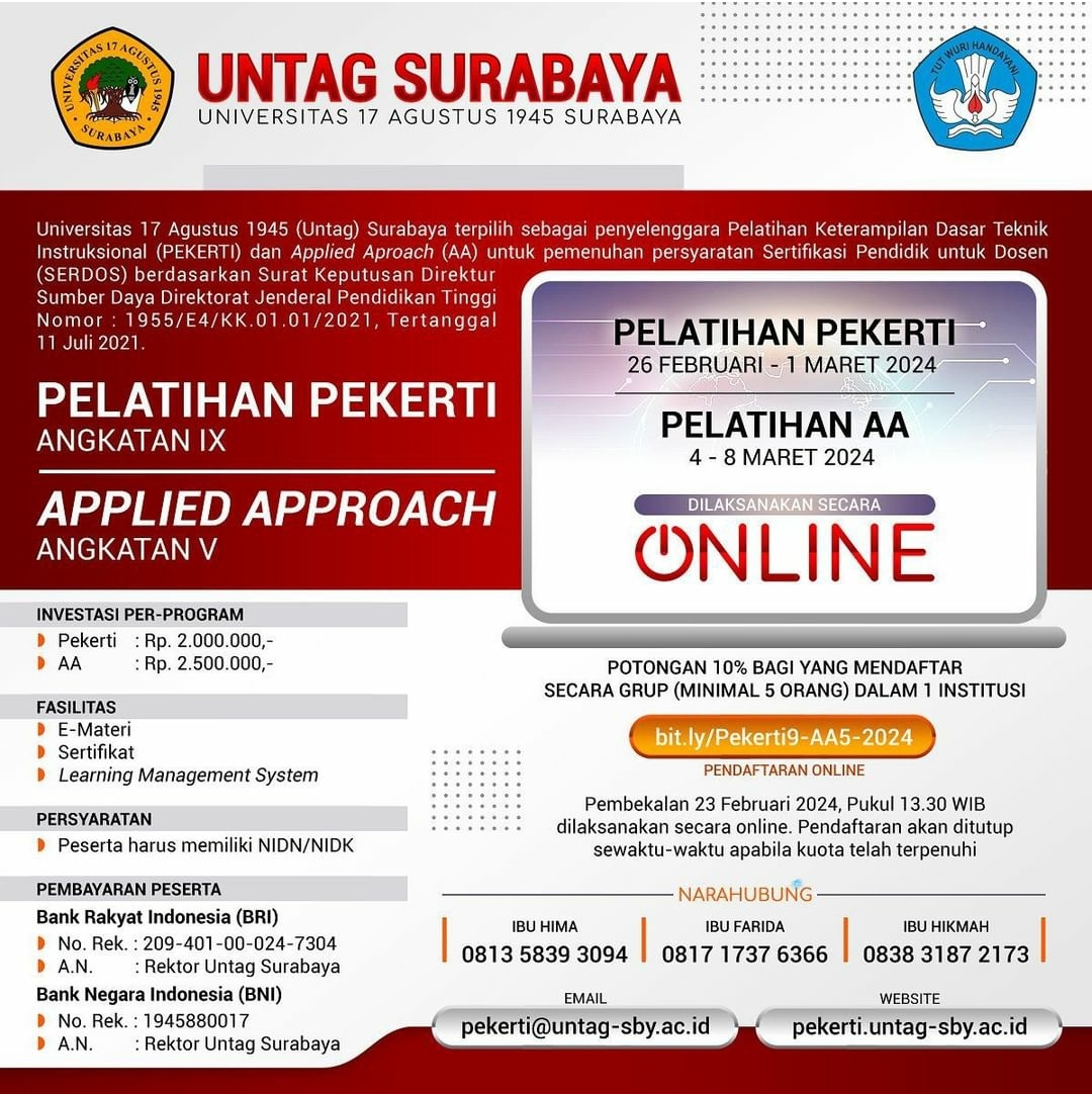 Pelatihan Pekerti 28 Februari - 1 Maret 2024