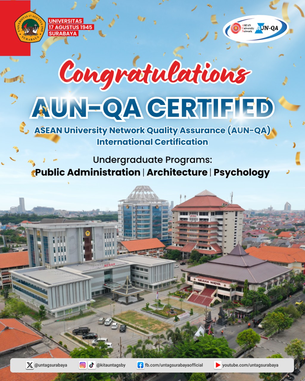 Selamat & Sukses Lolos International Certification AUN-AQ CERTIFIED
