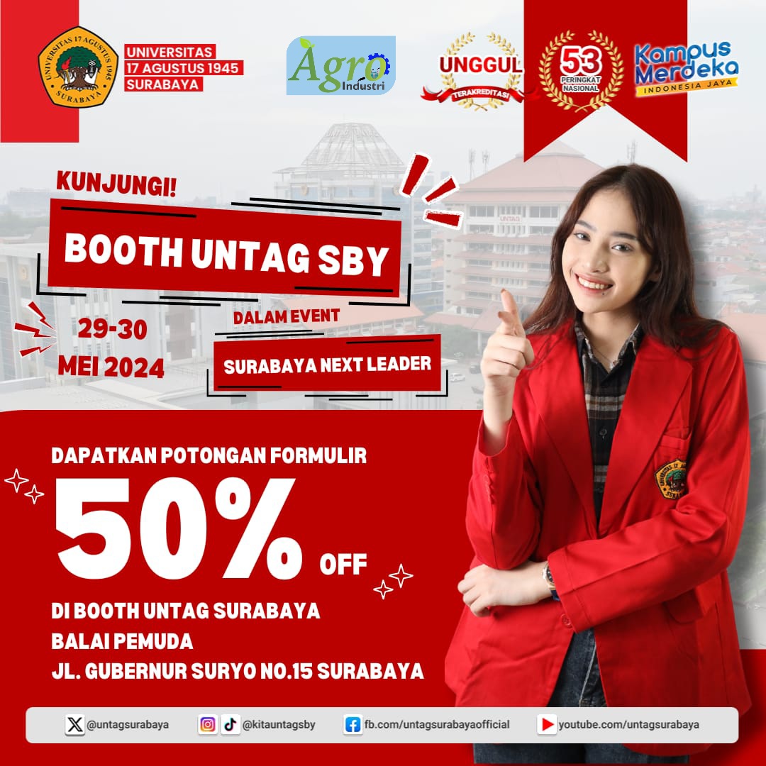 Kunjungi Booth Untag Surabaya di Balai Pemuda
