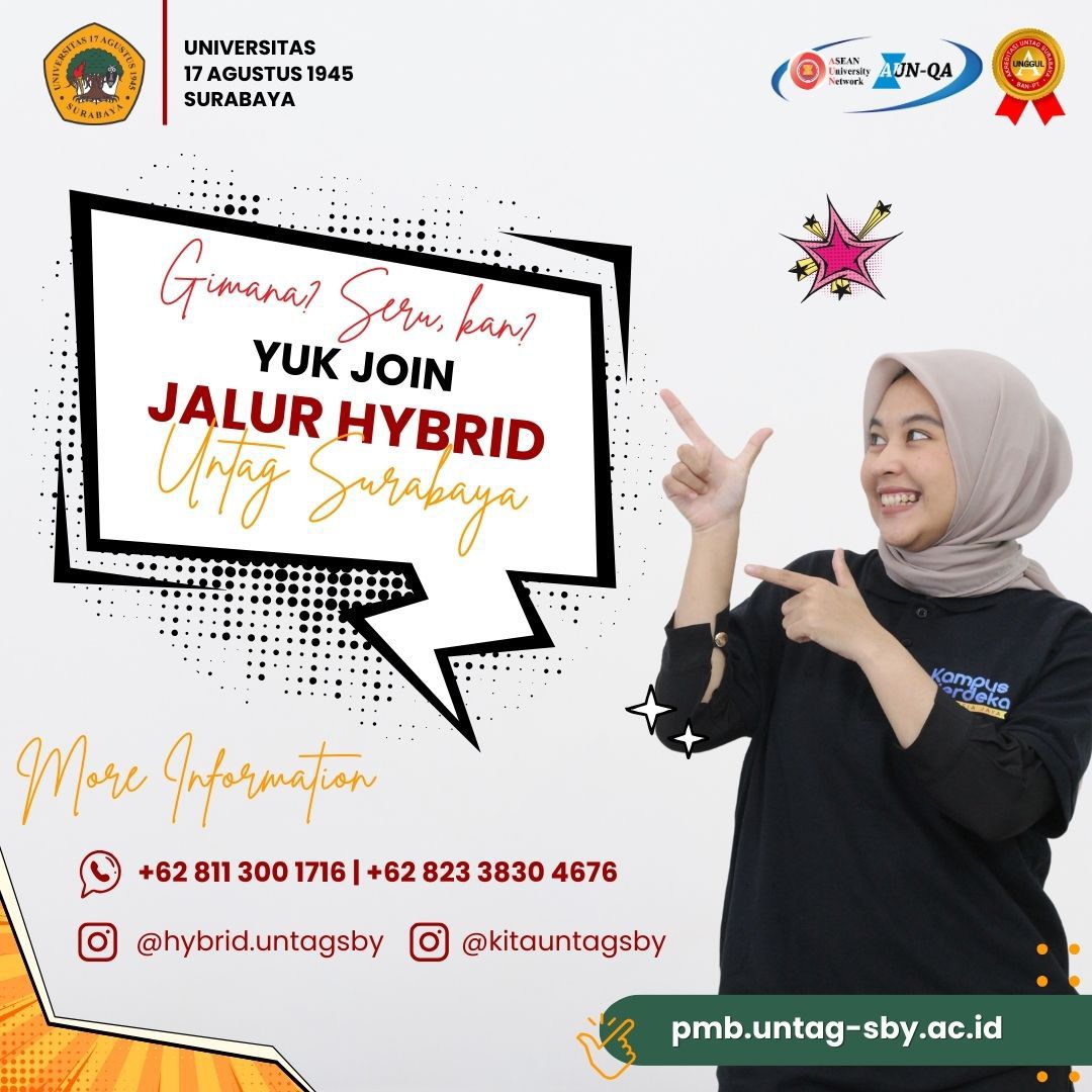 Yuk Join Jalur HYBRID UNTAG Surabaya