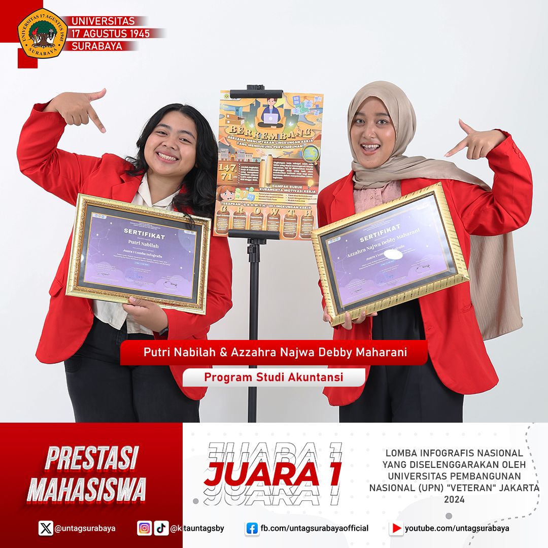 SELAMAT PRESTASI MAHASISWA DALAM KEJUARAAAN LOMBA INFOGRAFIS NASIONAL