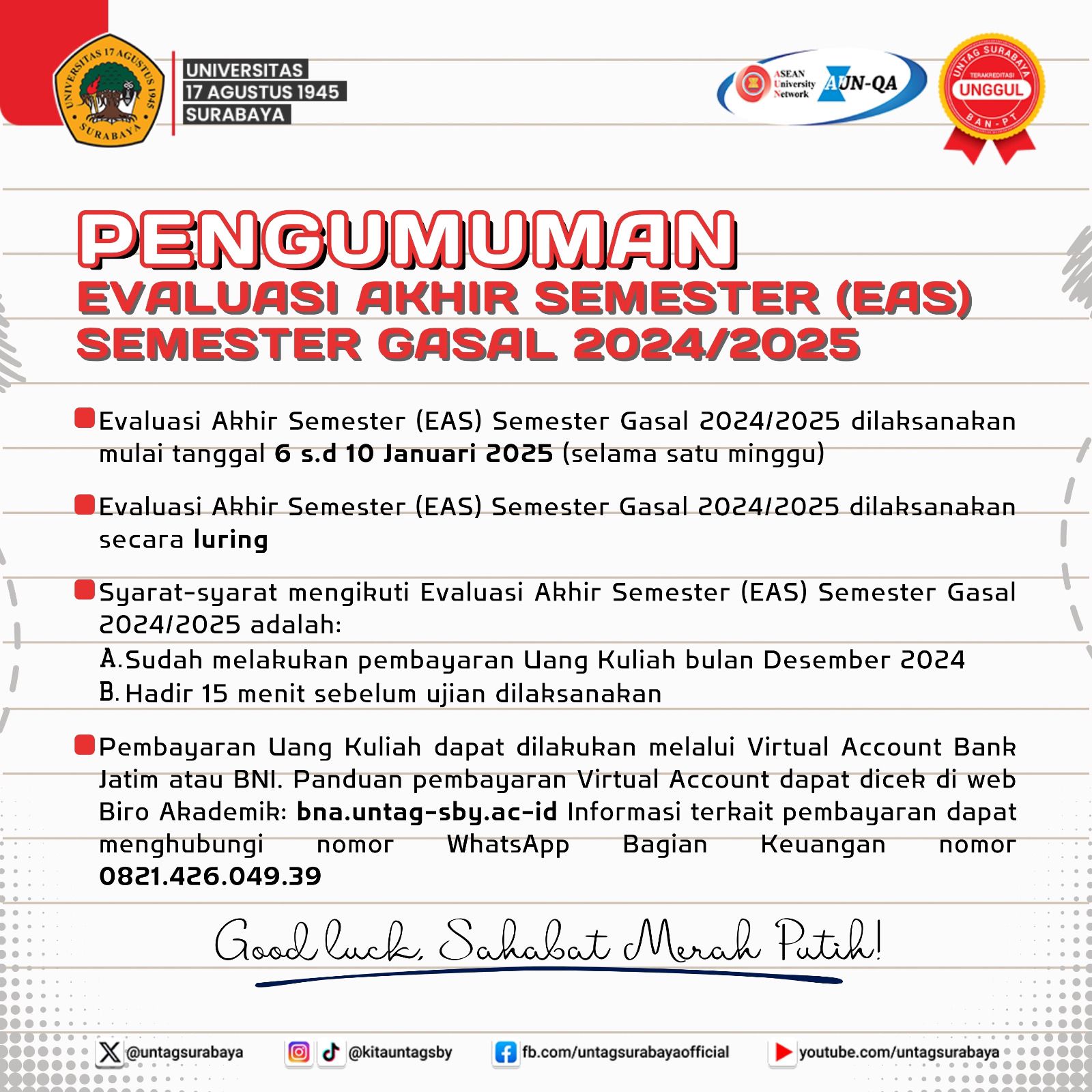 Ujian Akhir Semester (UAS) Semester Gasal 2024/2025