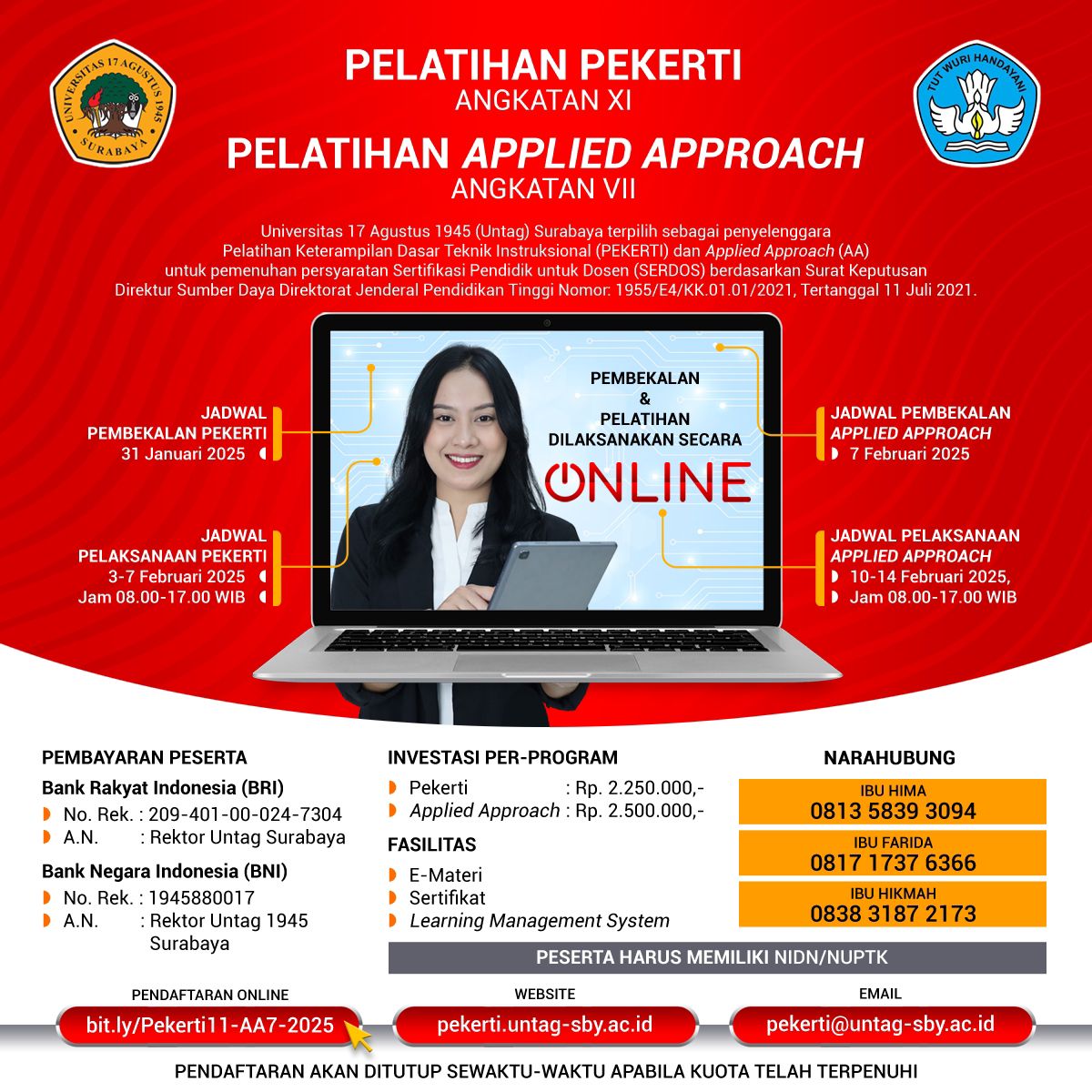 Pelatihan Pekerti & Pelatian Applied Approach