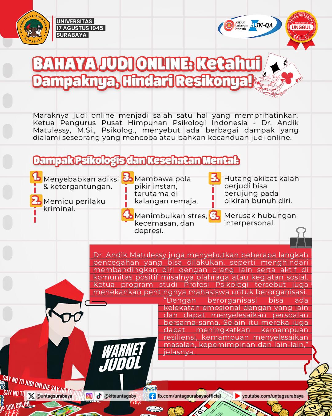 Bahaya dan Dampak Permainan Judi Online: Ancaman Serius bagi Masyarakat