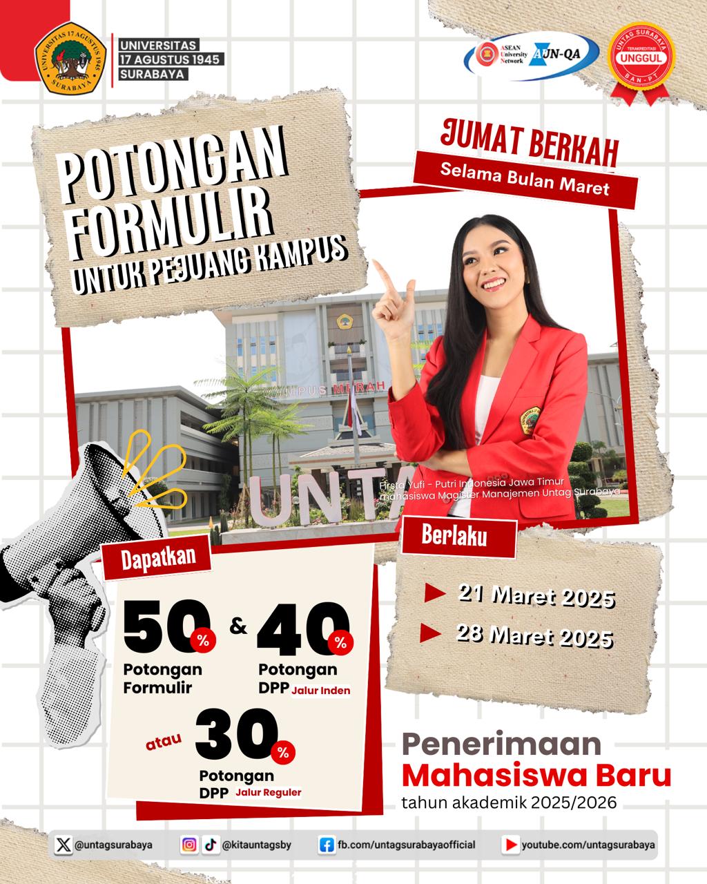 Potongan Formulir Selama Hari Jumat berkah Selama Bulan Maret