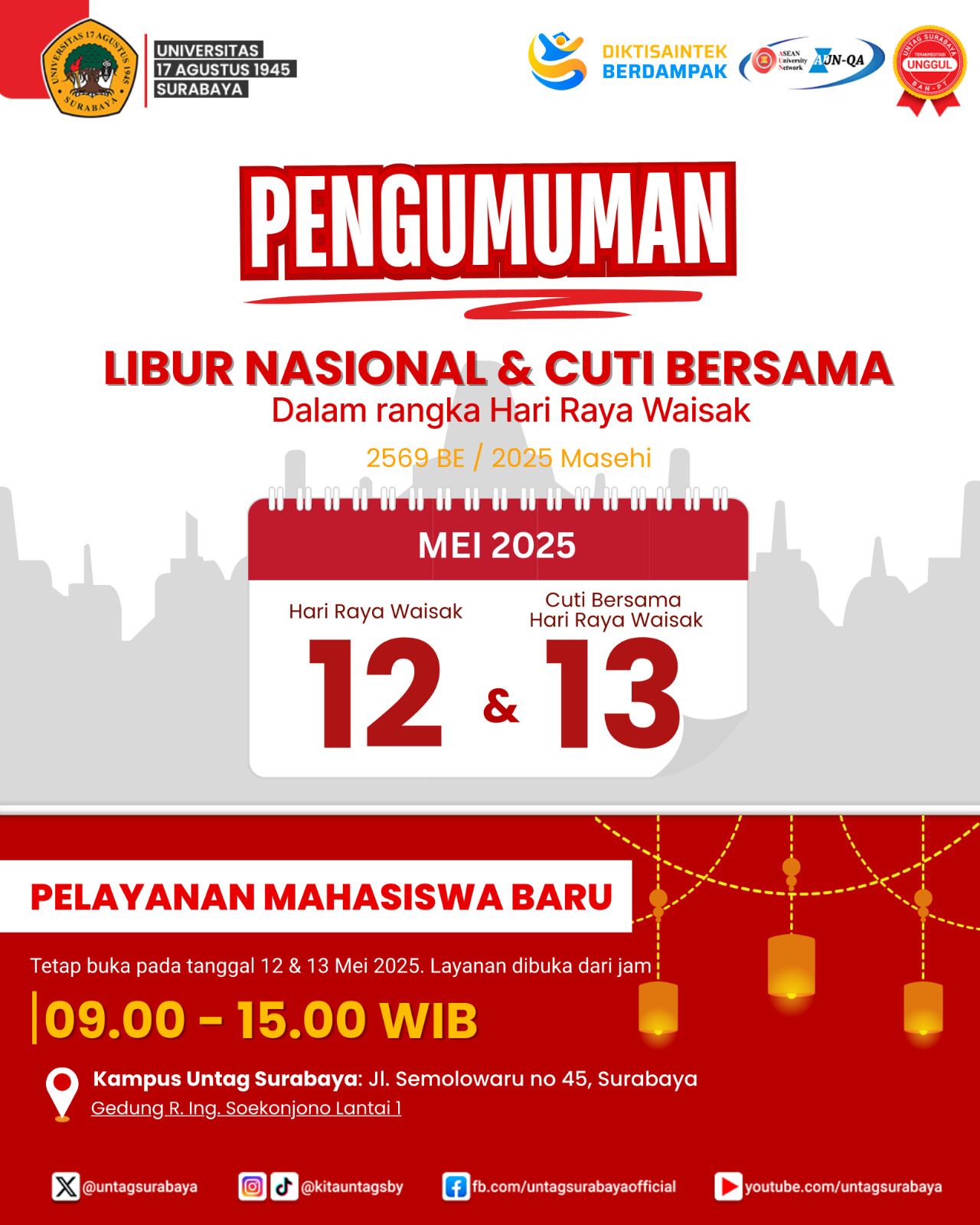 Libur Nasional & Cuti Bersama Hari Raya Waisak