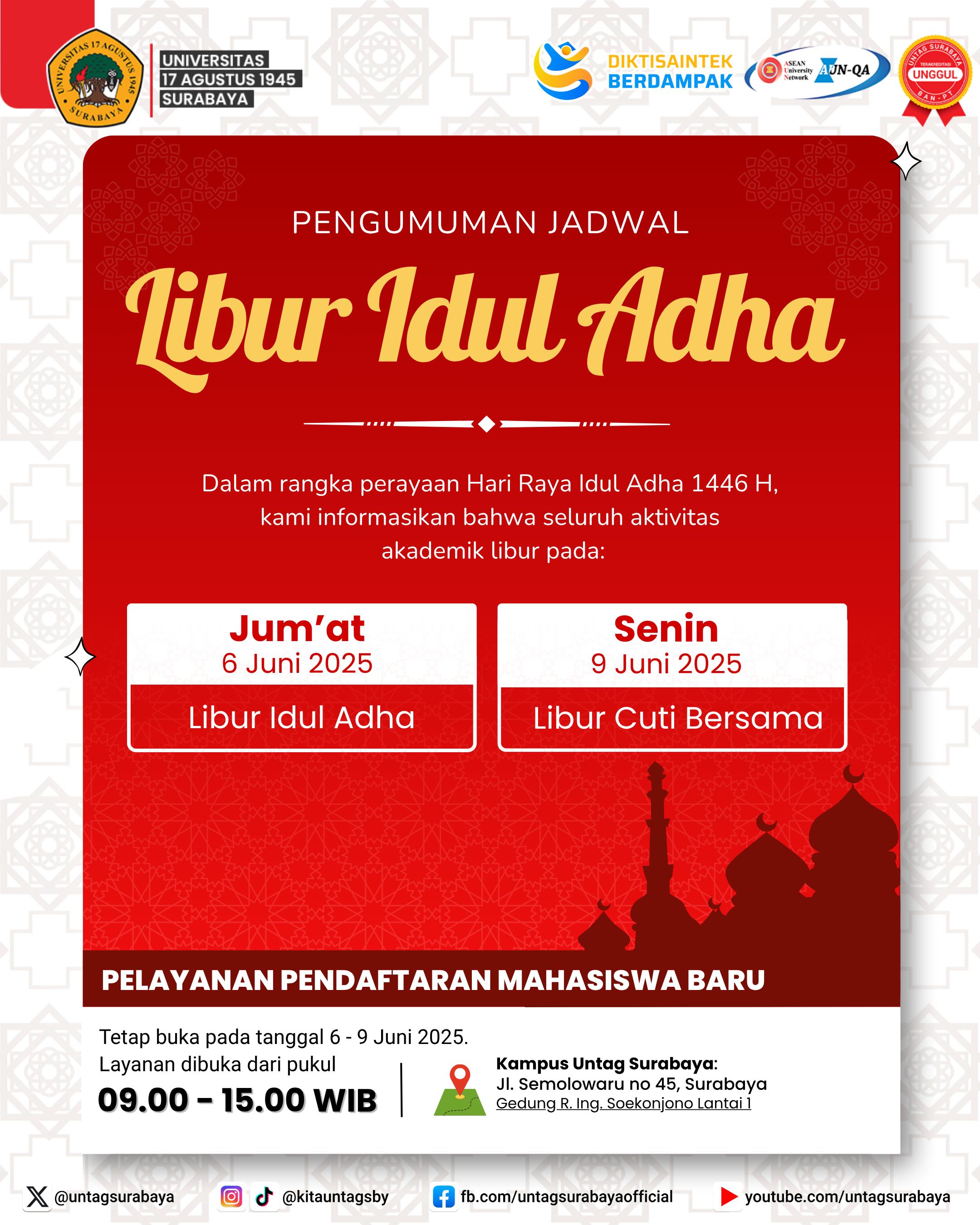 Pengumuman Libur Idul Adha