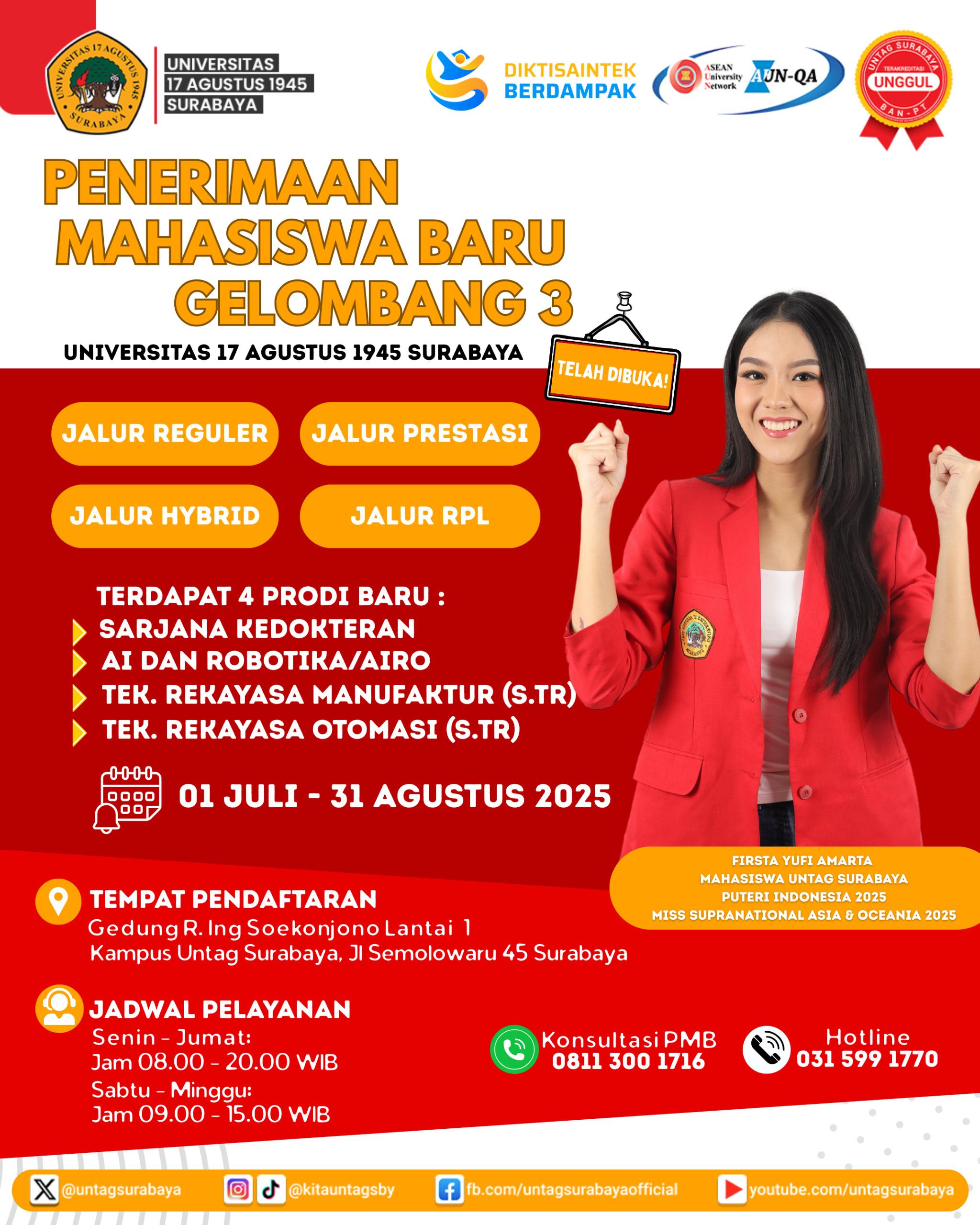 Penerimaan Mahasiswa Baru Gelombang 3