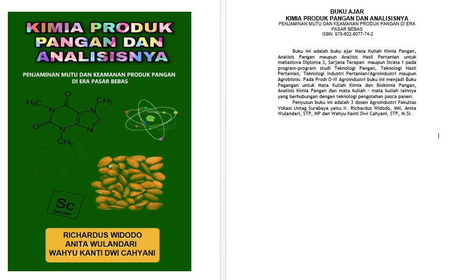 Buku Kimia Produk Pangan dan Analisisnya