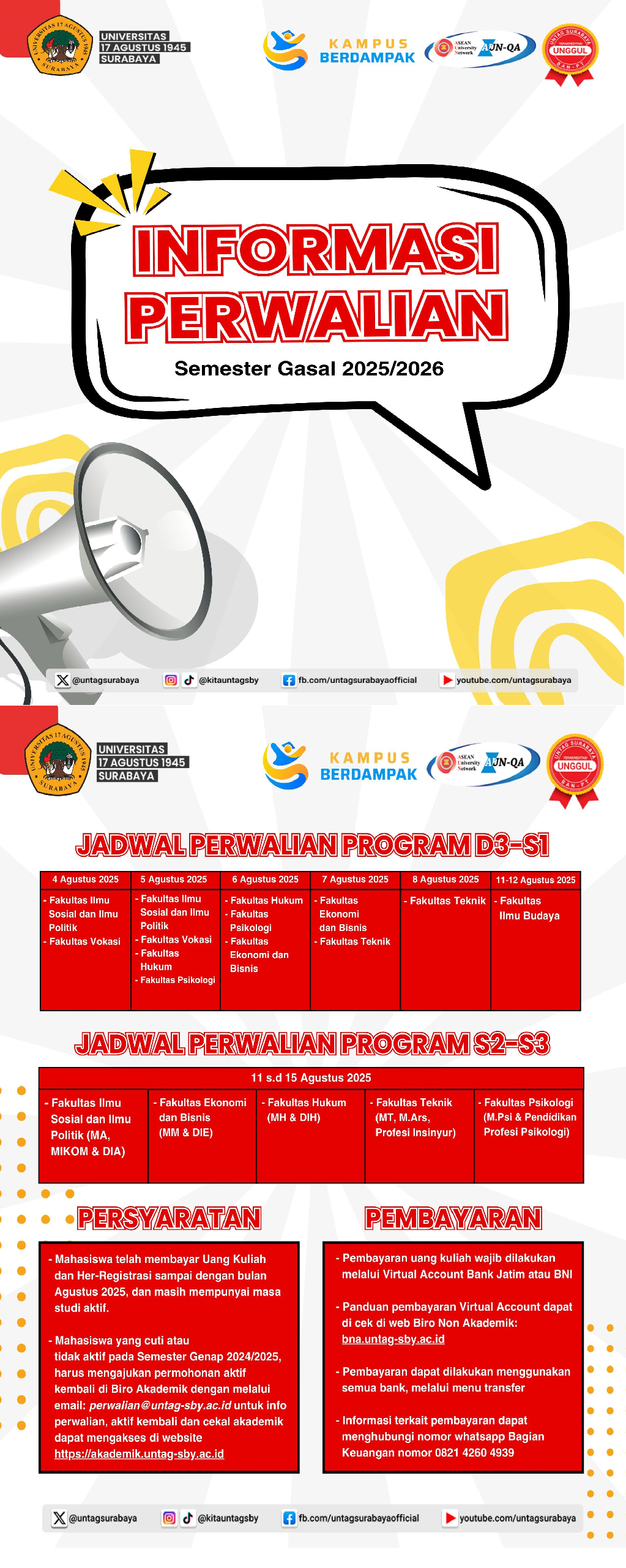 Jadwal Perwalian Semester Gasal 2025/2026