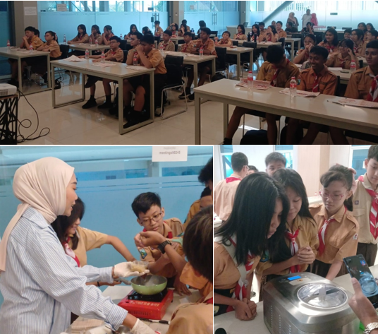 SISWA-SISWI SMP YPPI 1 SURABAYA BELAJAR TEKNOLOGI PANGAN DI FAKULTAS VOKASI