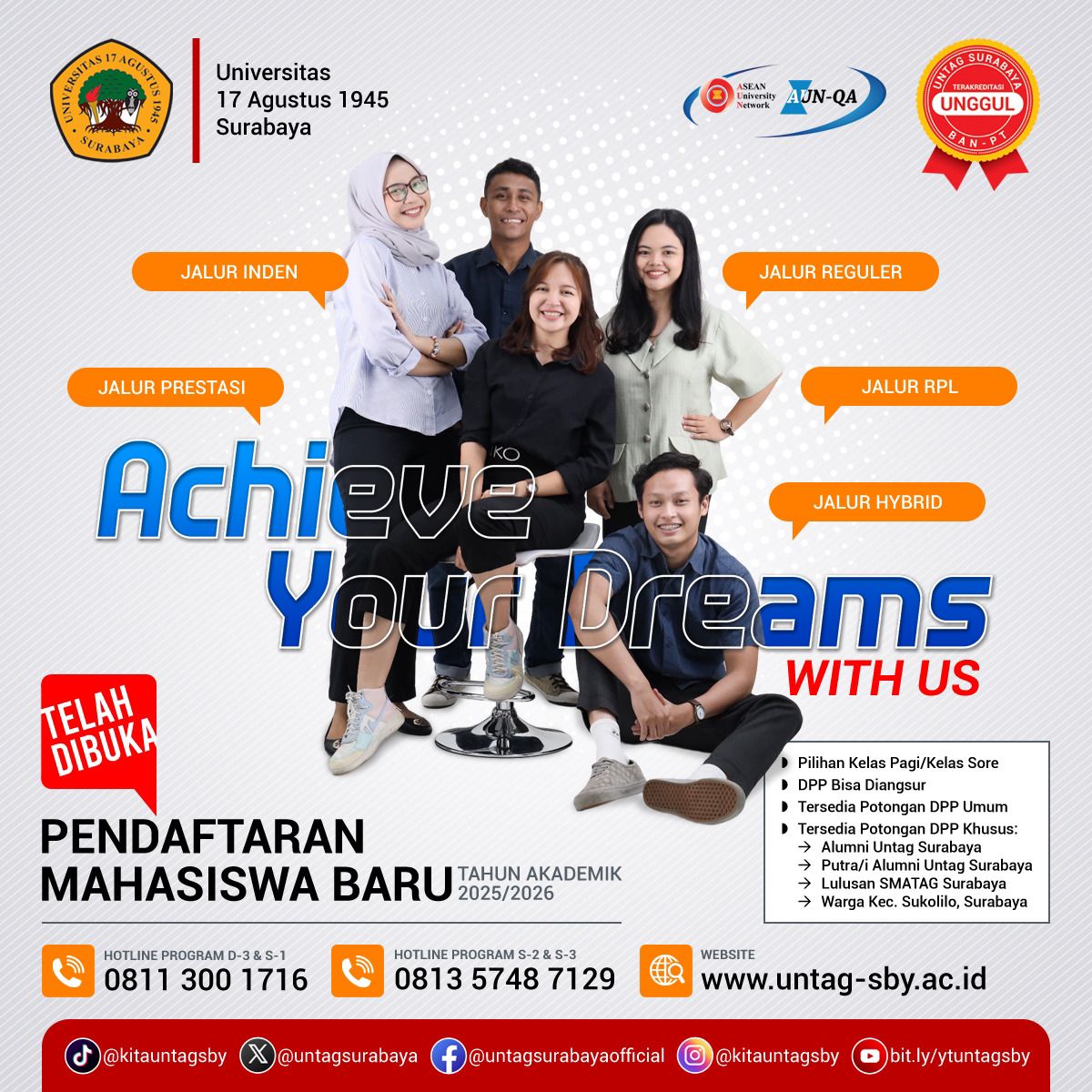 PENDAFTARAN MAHASISWA BARU 2025/2026 TELAH DIBUKA