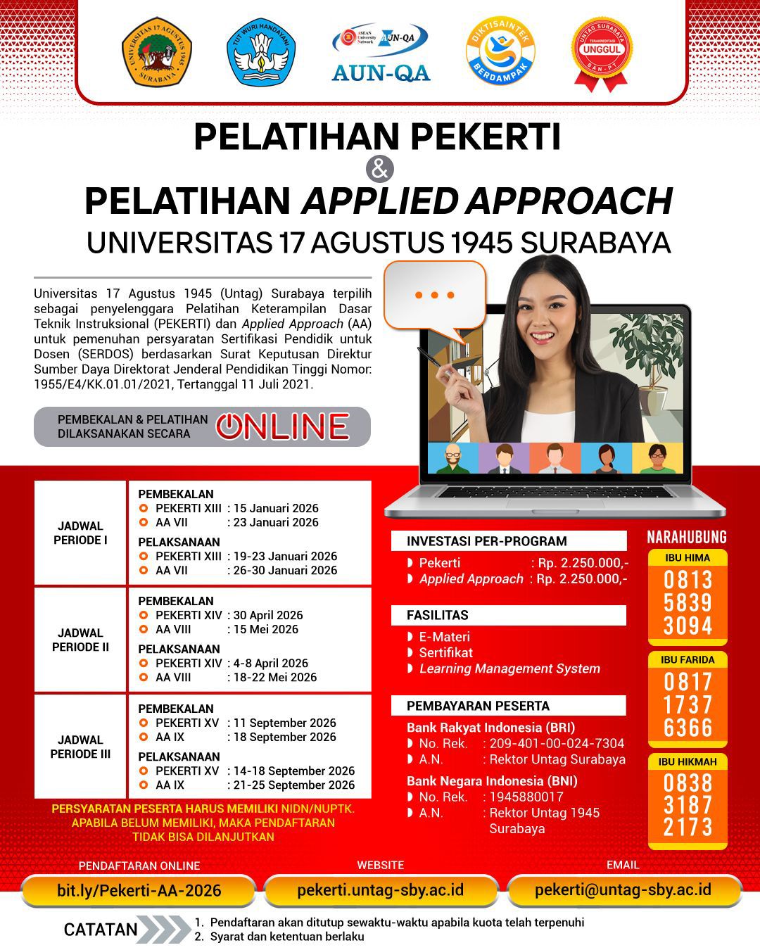 Pelatihan Pekerti & AA