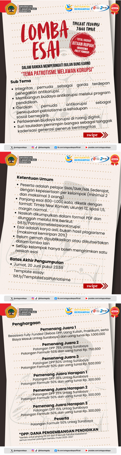 Lomba Esai Tingkat Provinsi JATIM